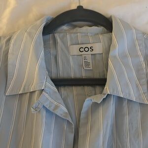 Cos shirt blue&white stripe